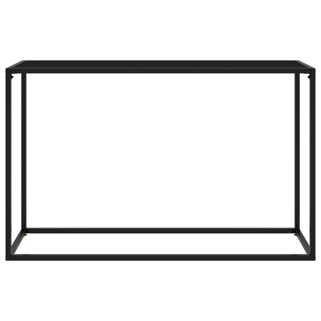 Masă consolă, negru, 120x35x75 cm, sticlă securizată - imagine 2