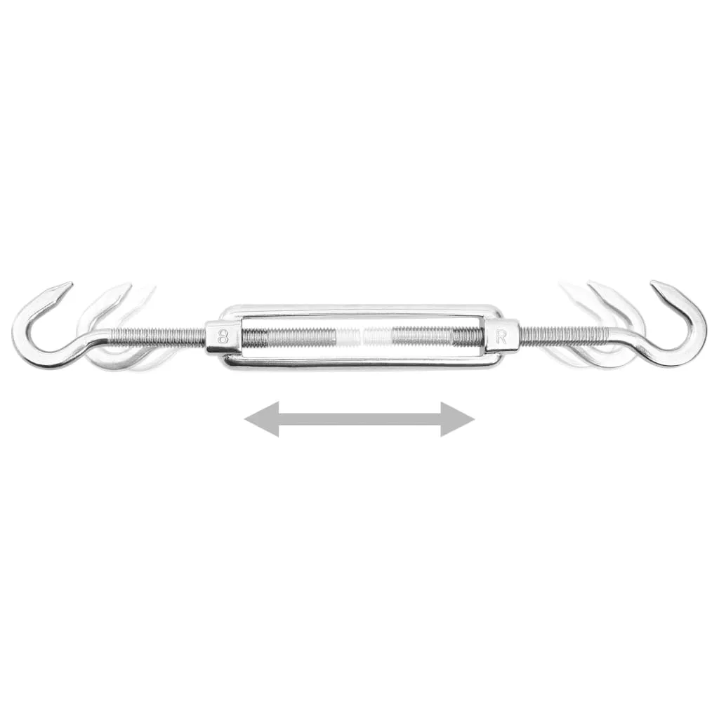 Set de accesorii parasolar, 9 piese, oțel inoxidabil - imagine 2