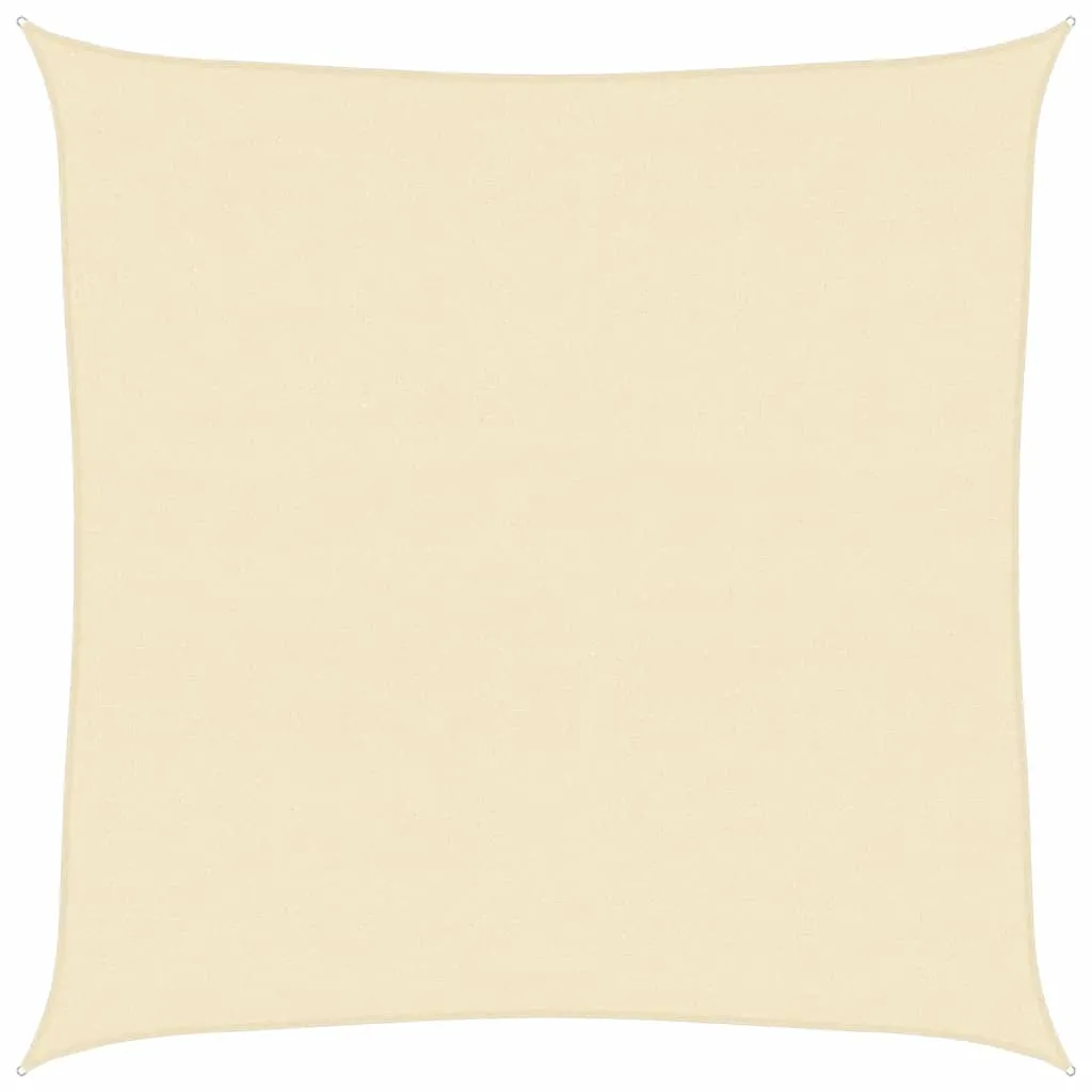 Pânză parasolar, crem, 4,5 x 4,5 m, HDPE, 160 g/m² - imagine 2