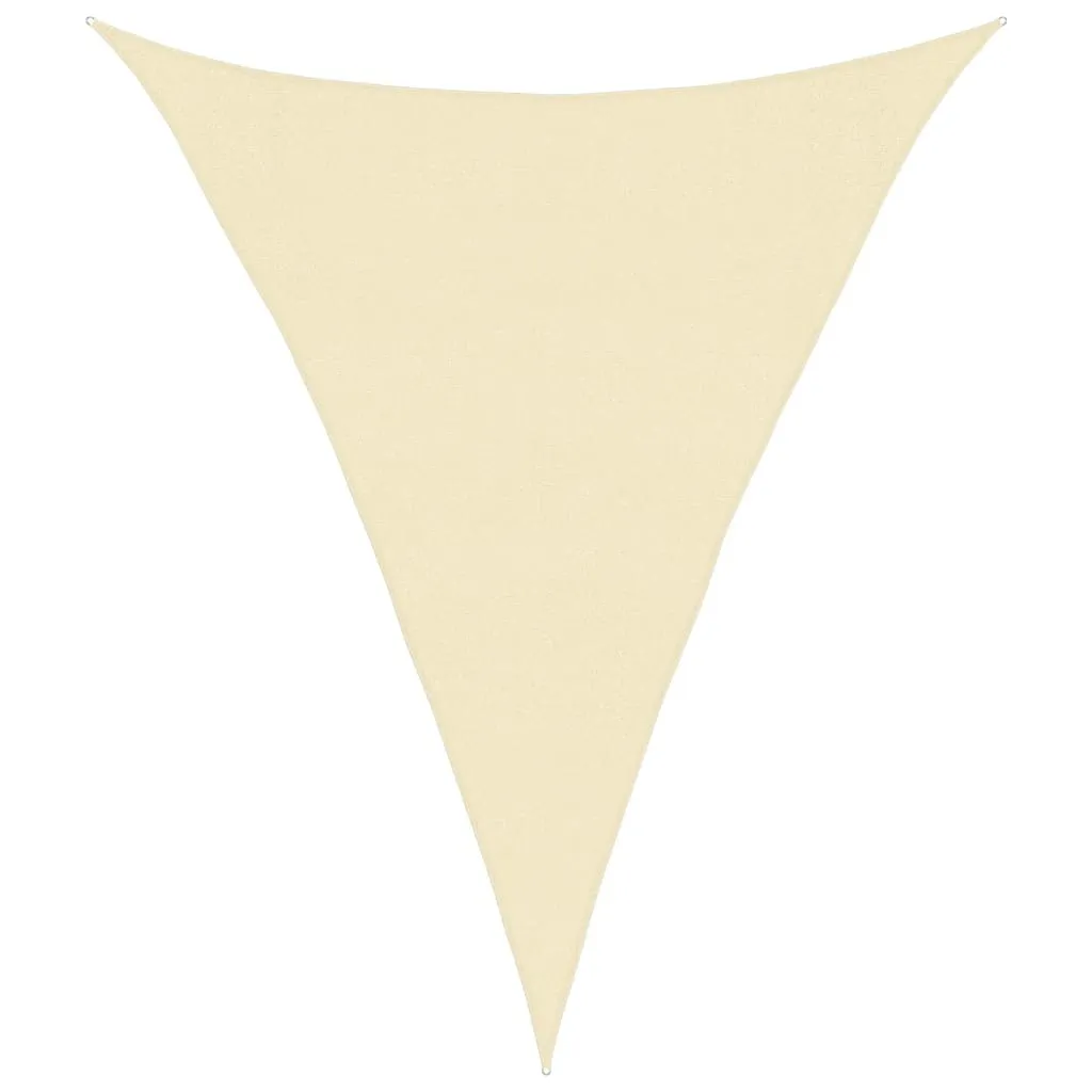 Pânză parasolar, crem, 3x4x4 m, HDPE, 160 g/m² - imagine 2