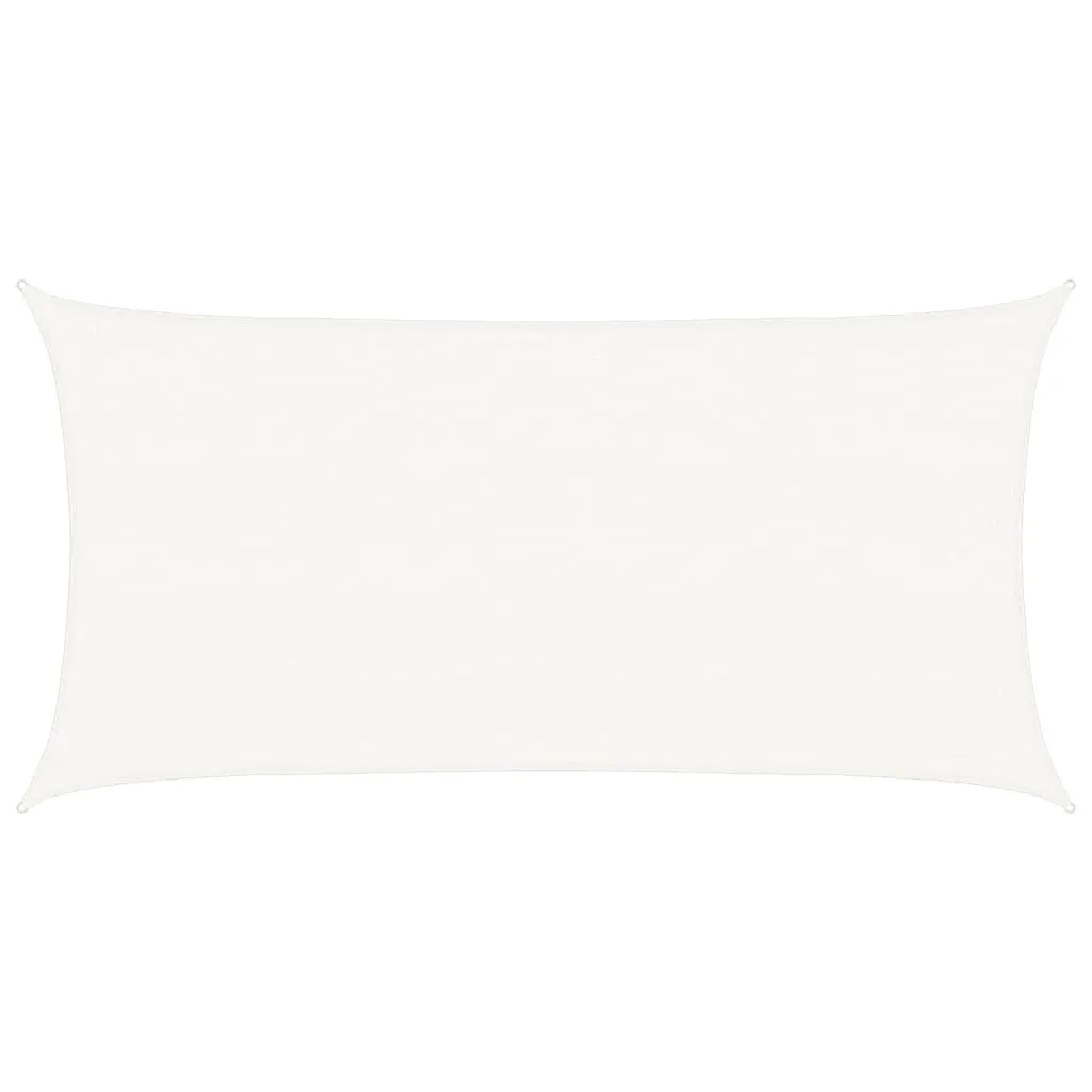 Pânză parasolar, alb, 2,5 x 4,5 m, HDPE, 160 g/m² - imagine 2