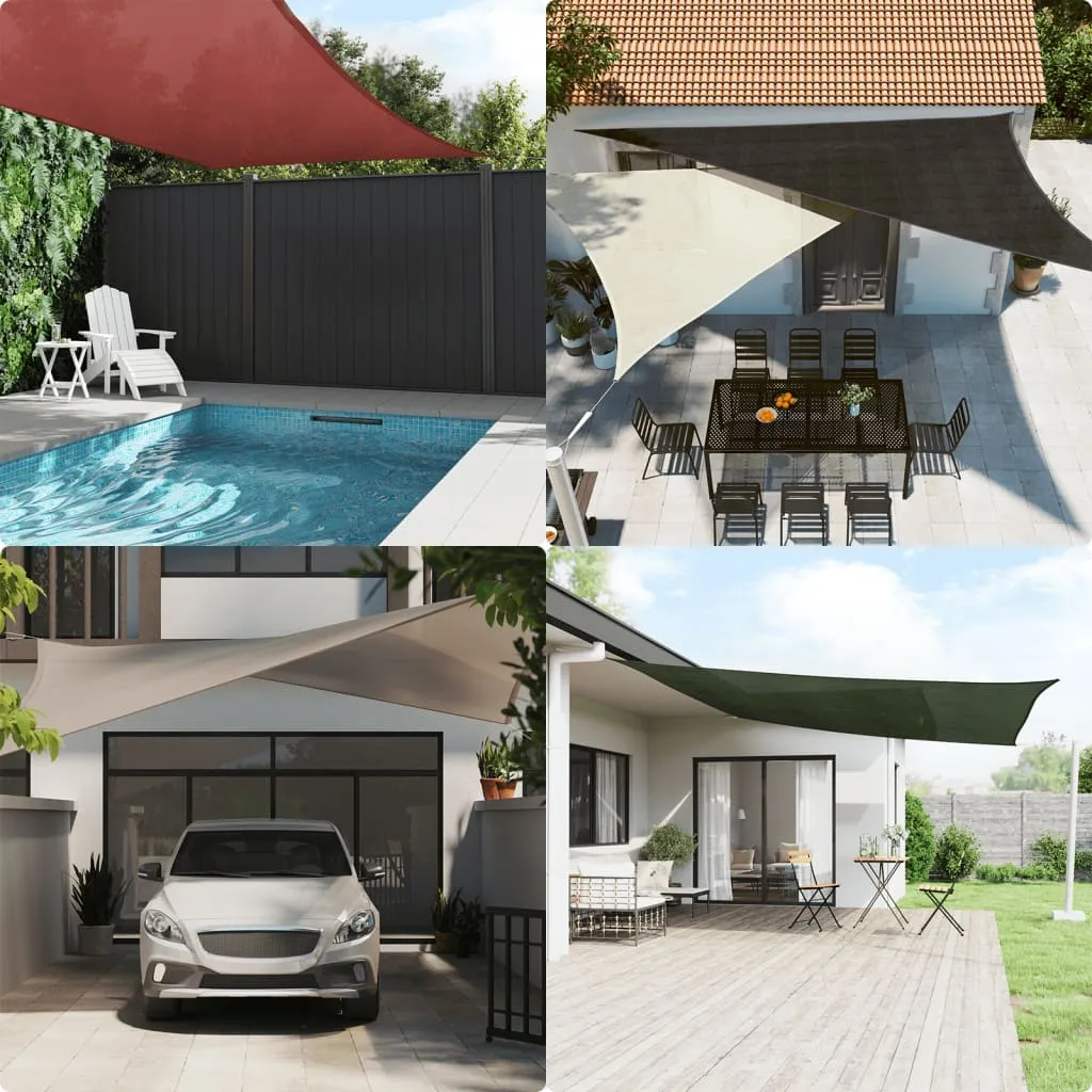 Pânză parasolar, gri taupe, 4,5x4,5 m, HDPE, 160 g/m² - imagine 3
