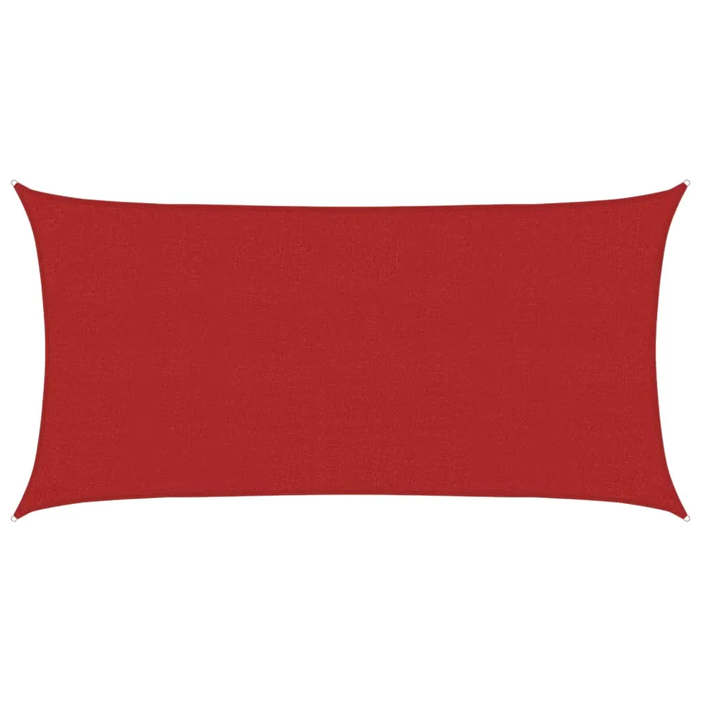 Pânză parasolar, roșu, 2x4 m, HDPE, 160 g/m² - imagine 2