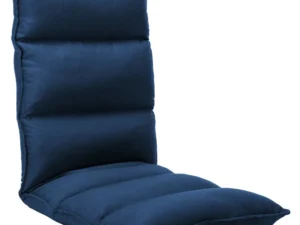 Scaun de podea pliabil, albastru, material textil
