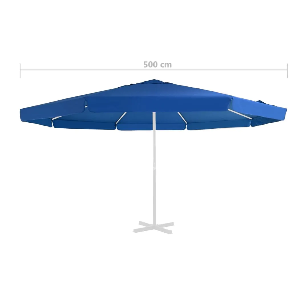 Pânză de schimb umbrelă soare exterior albastru azuriu 500 cm - imagine 4