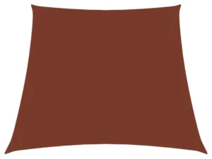 Parasolar, cărămiziu, 3/5x4 m, țesătură oxford, trapez
