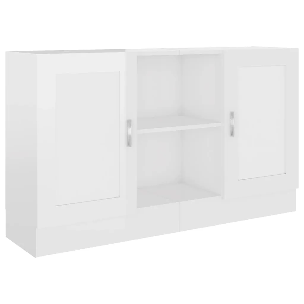 Dulap, alb extralucios, 120x30,5x70 cm, lemn prelucrat - imagine 2