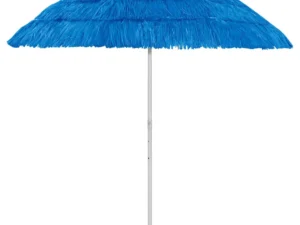 Umbrelă de soare de plajă Hawaii, albastru, 240 cm