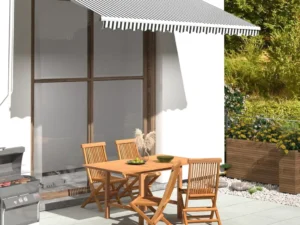 Pânză de rezervă copertină, antracit și alb, 3,5x2,5 m