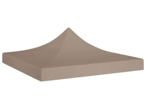 Acoperiș pentru cort de petrecere, gri taupe, 3x3 m, 270 g/m²