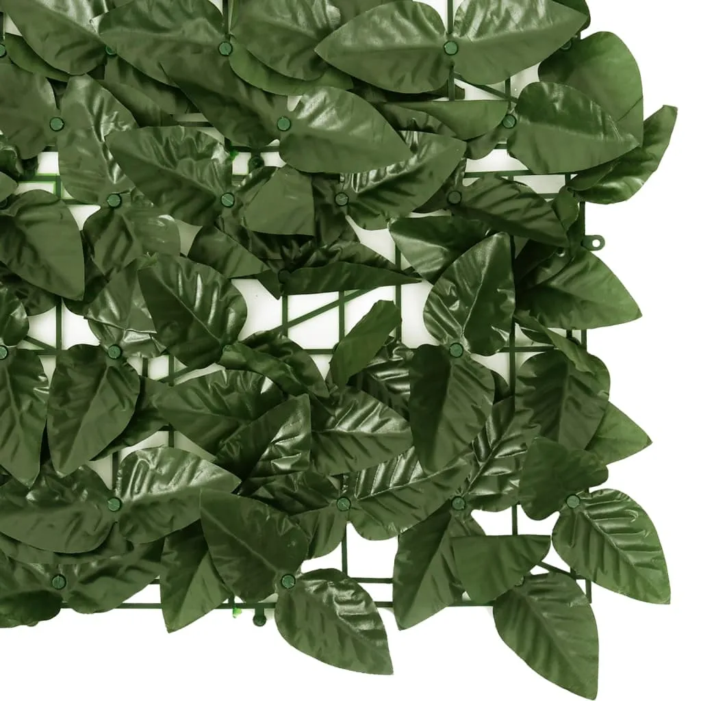 Paravan de balcon, frunze verde închis, 600x100 cm - imagine 4
