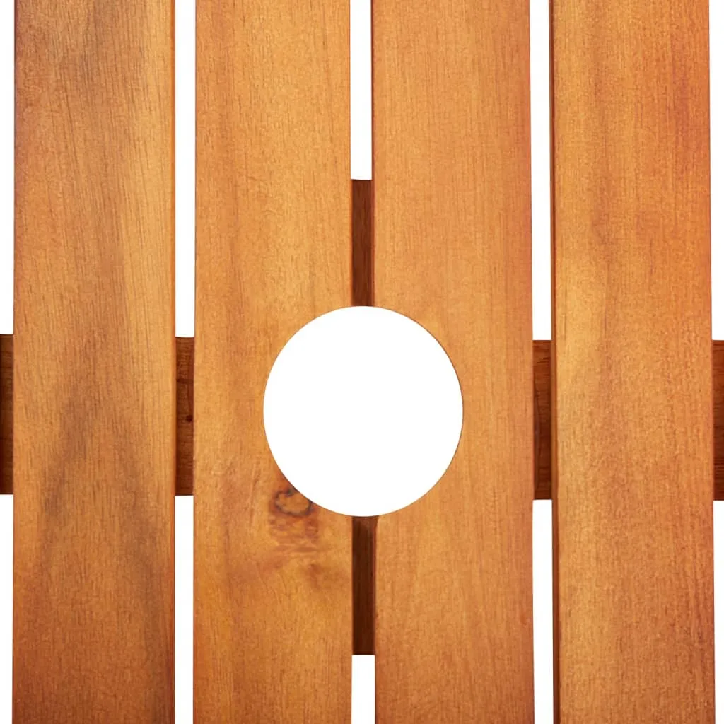 Set mobilier de grădină cu perne, 3 piese, lemn masiv acacia - imagine 4