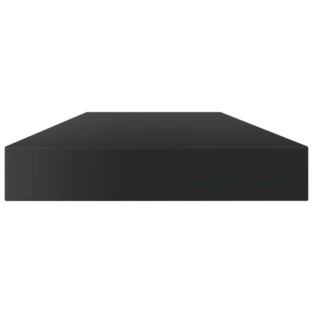 Plăci bibliotecă, 4 buc. negru extralucios 80 x 10 x 1,5 cm PAL - imagine 3