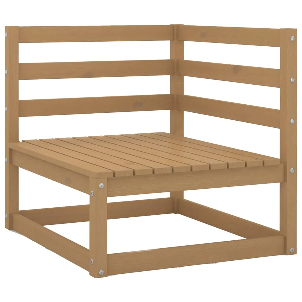 Set mobilier de grădină, 5 piese, maro miere, lemn masiv de pin - imagine 4
