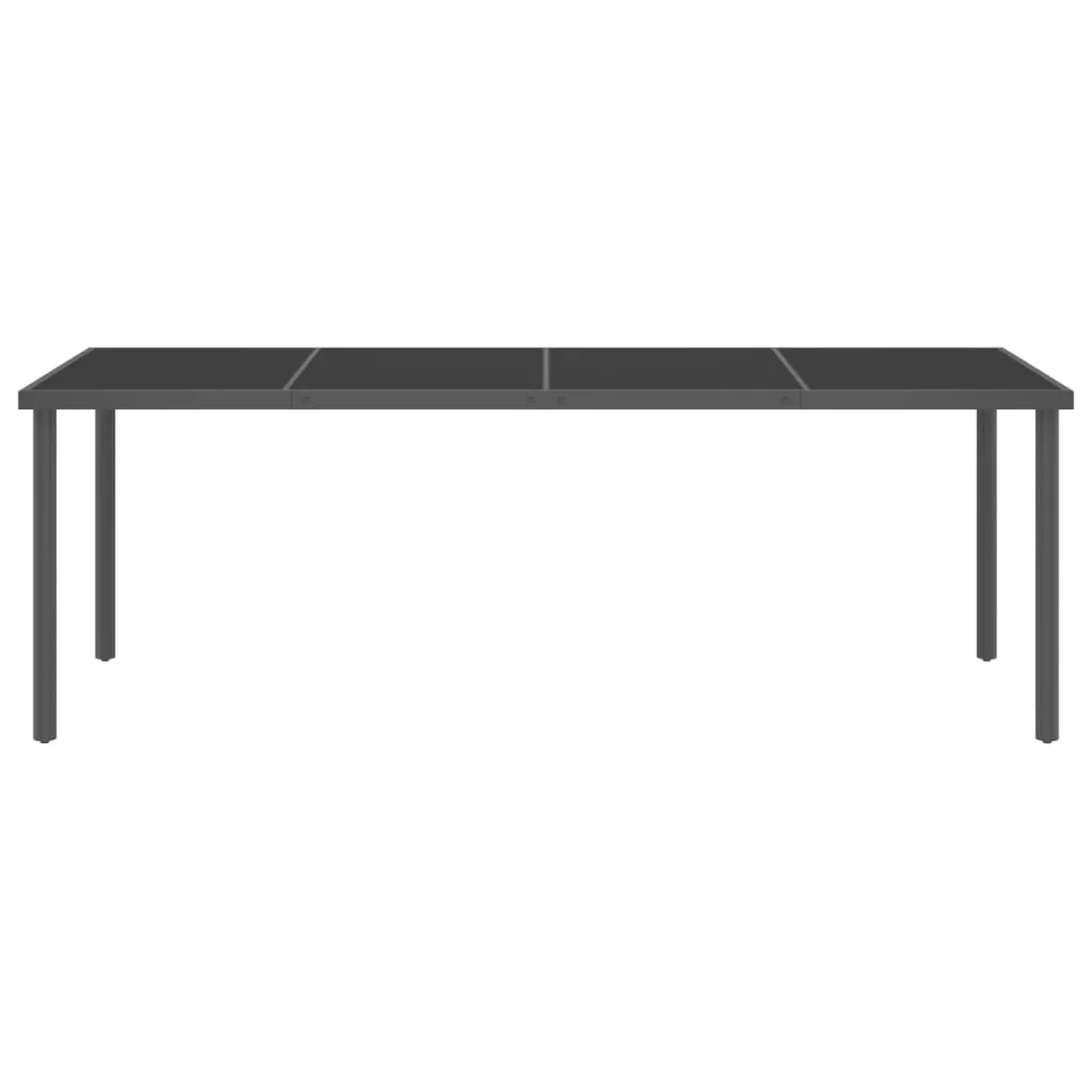 Set mobilier de exterior, 7 piese, oțel - imagine 4