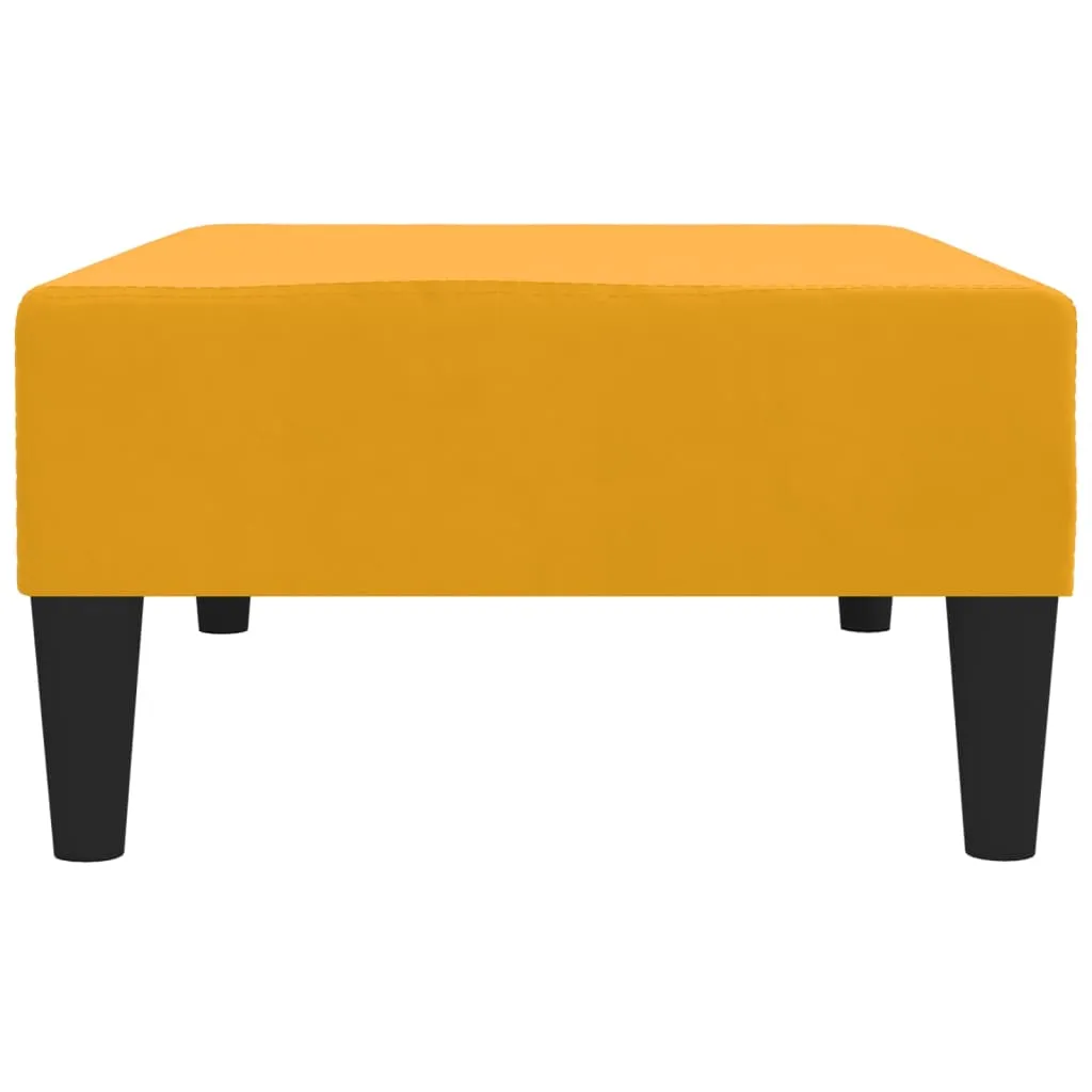 Taburet, galben, 78x56x32 cm, catifea - imagine 4