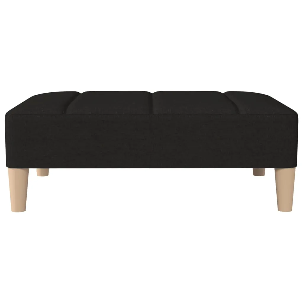 Taburet, negru, 78x56x32 cm, material textil - imagine 3