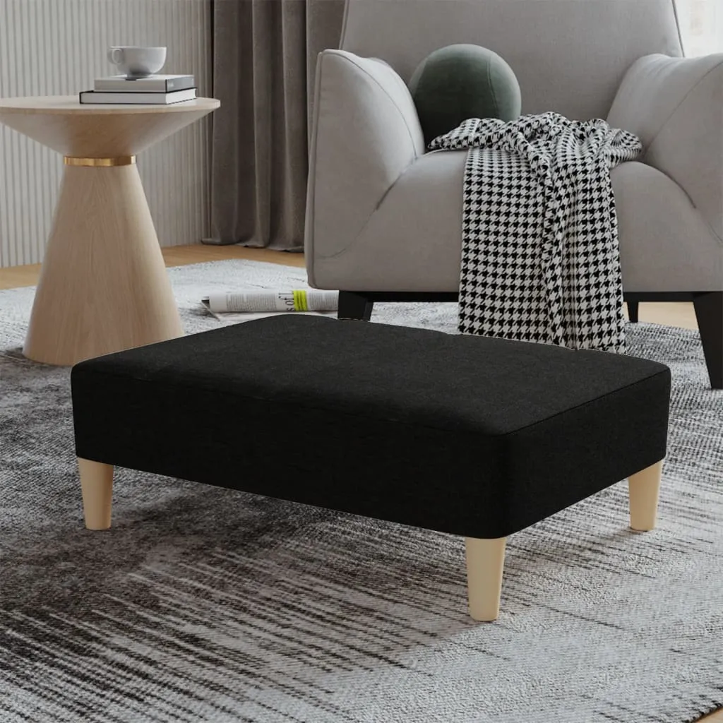 Taburet, negru, 78x56x32 cm, material textil