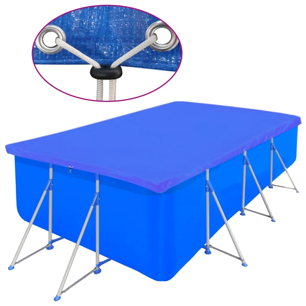 Prelate piscină, 2 buc., 400x207cm, PE, dreptunghiular, 90 g/m² - imagine 3