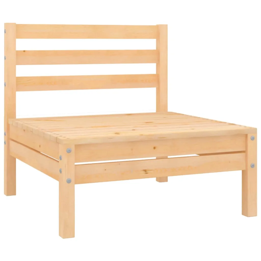 Set mobilier de grădină, 7 piese, lemn masiv de pin - imagine 4