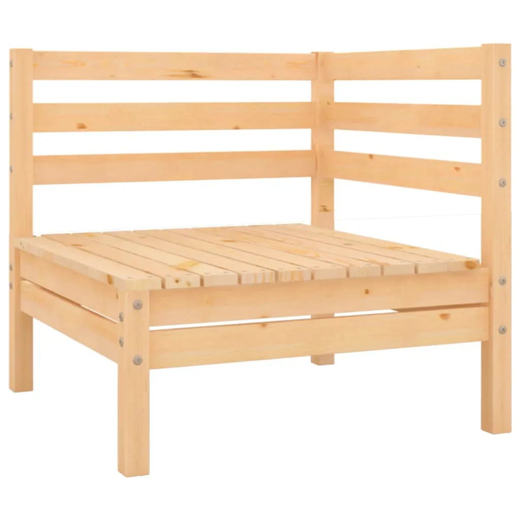 Set mobilier de grădină, 7 piese, lemn masiv de pin - imagine 4