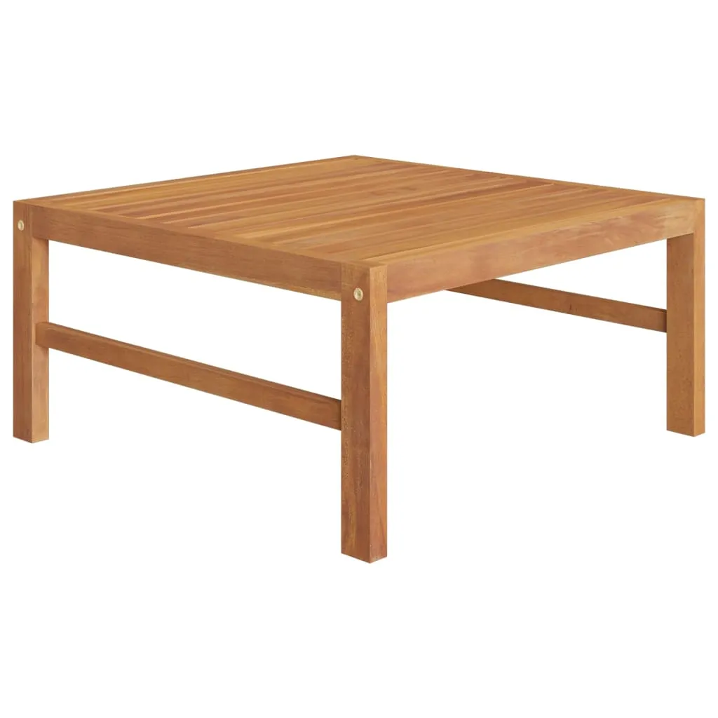 Set mobilier grădină cu perne crem, 5 piese, lemn masiv de tec - imagine 4