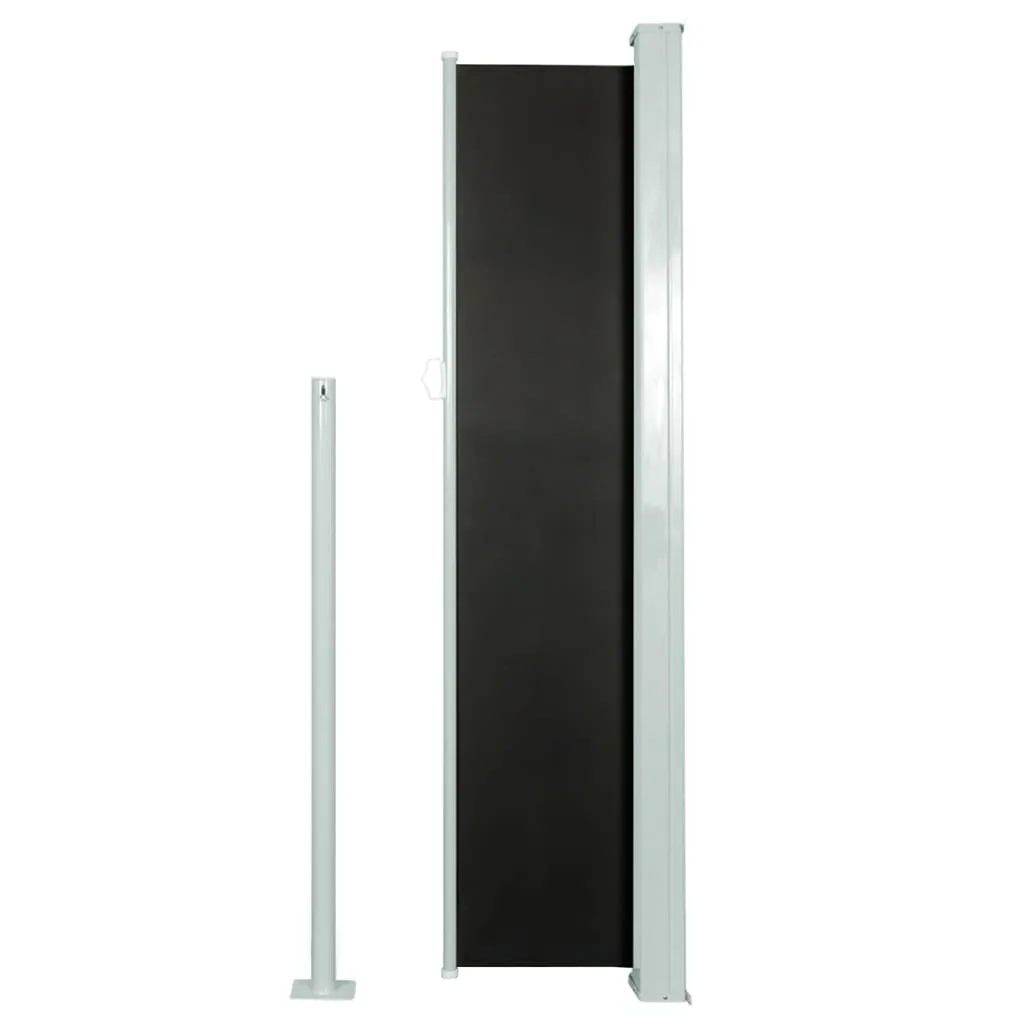 Copertină laterală retractabilă de terasă, negru, 140x300 cm - imagine 4