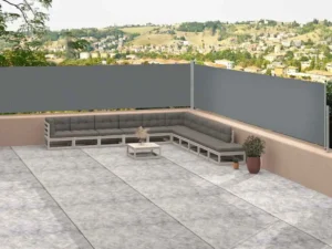 Copertină laterală retractabilă, antracit, 117x1200 cm