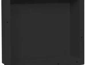 Nișă de duș, negru mat, 41x51x10 cm