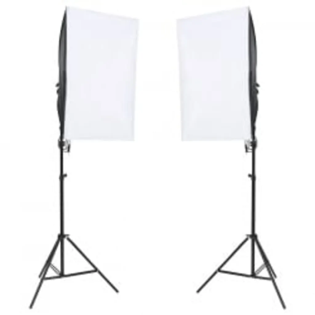 Kit studio foto cu set de lumini, fundal și reflector - imagine 2