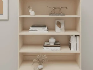 Raft sup. dulap „HAMAR” maro miere 90x30x100 cm, lemn masiv pin