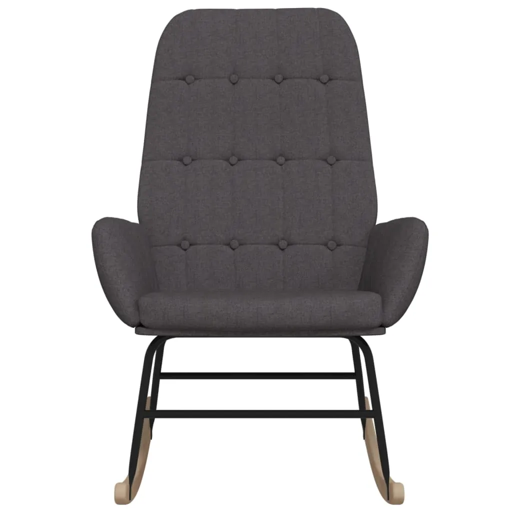 Scaun balansoar, gri închis, material textil - imagine 3