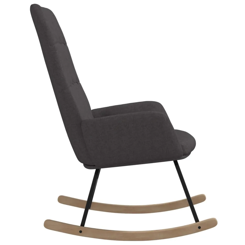 Scaun balansoar, gri închis, material textil - imagine 4