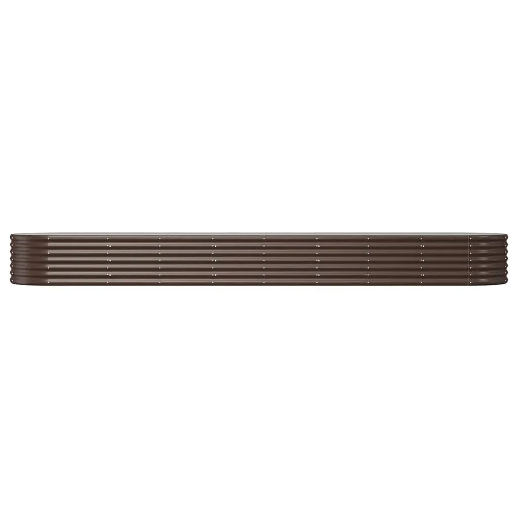 Strat înălțat grădină 368x80x36 cm oțel vopsit electrostatic - imagine 3