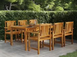 Masă de grădină, 200 x 100 x 74 cm, lemn masiv de acacia