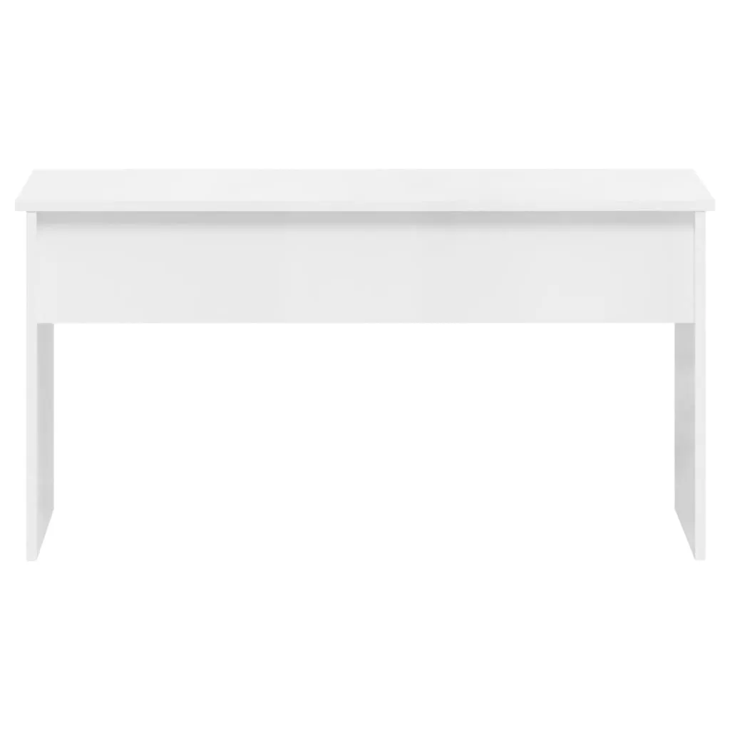Măsuță de cafea alb extralucios 102x50,5x52,5cm lemn prelucrat - imagine 4