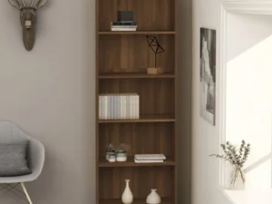 Bibliotecă 5 niveluri stejar maro 60x24x175 cm lemn compozit