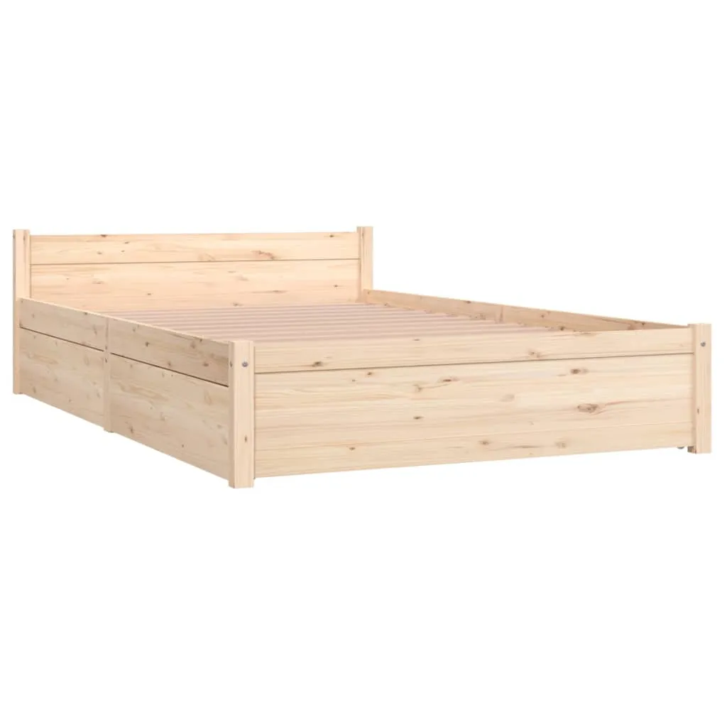 Cadru de pat cu sertare Small Double, 120x190 cm - imagine 4