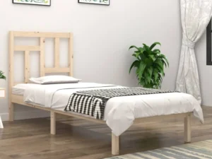 Cadru pat fără saltea, 90x190 cm, lemn masiv de pin