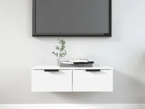 Dulap de perete, alb, 68x30x20 cm, lemn prelucrat