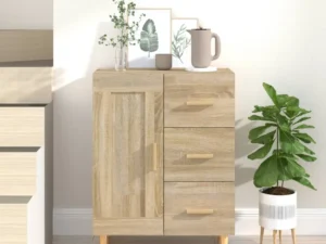 Dulap, stejar sonoma, 69,5x34x90 cm, lemn compozit