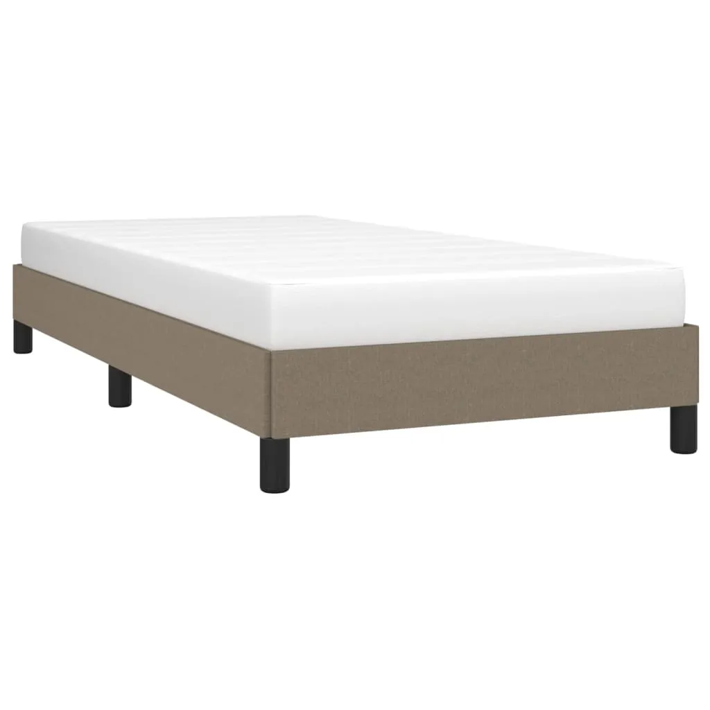 Cadru de pat fără saltea Taupe 90x200 cm țesătură - imagine 3