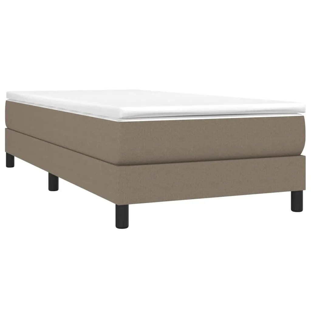 Cadru de pat fără saltea Taupe 90x200 cm țesătură - imagine 3