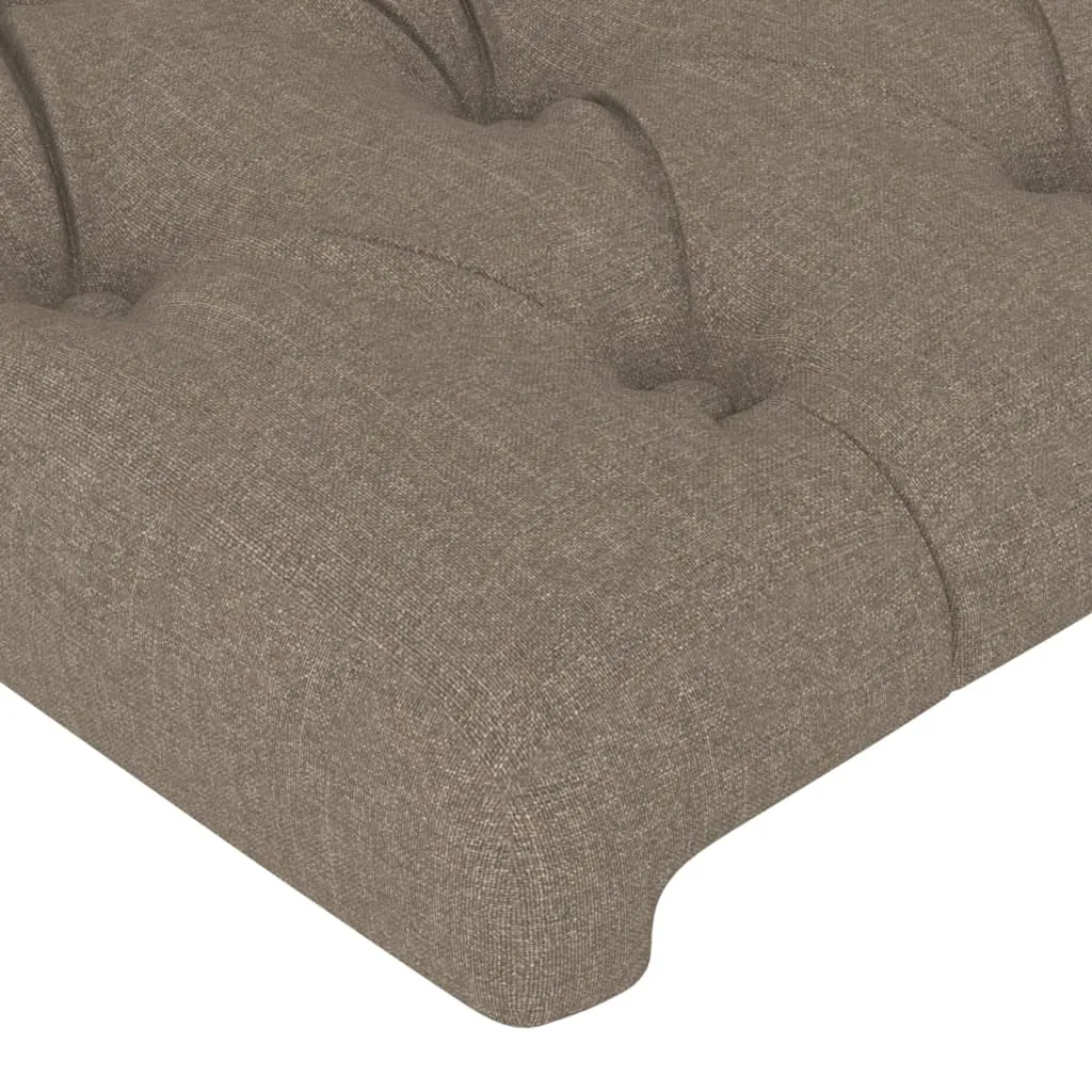 Tăblii de pat, 4 buc, gri taupe, 100x7x78/88 cm, textil - imagine 4