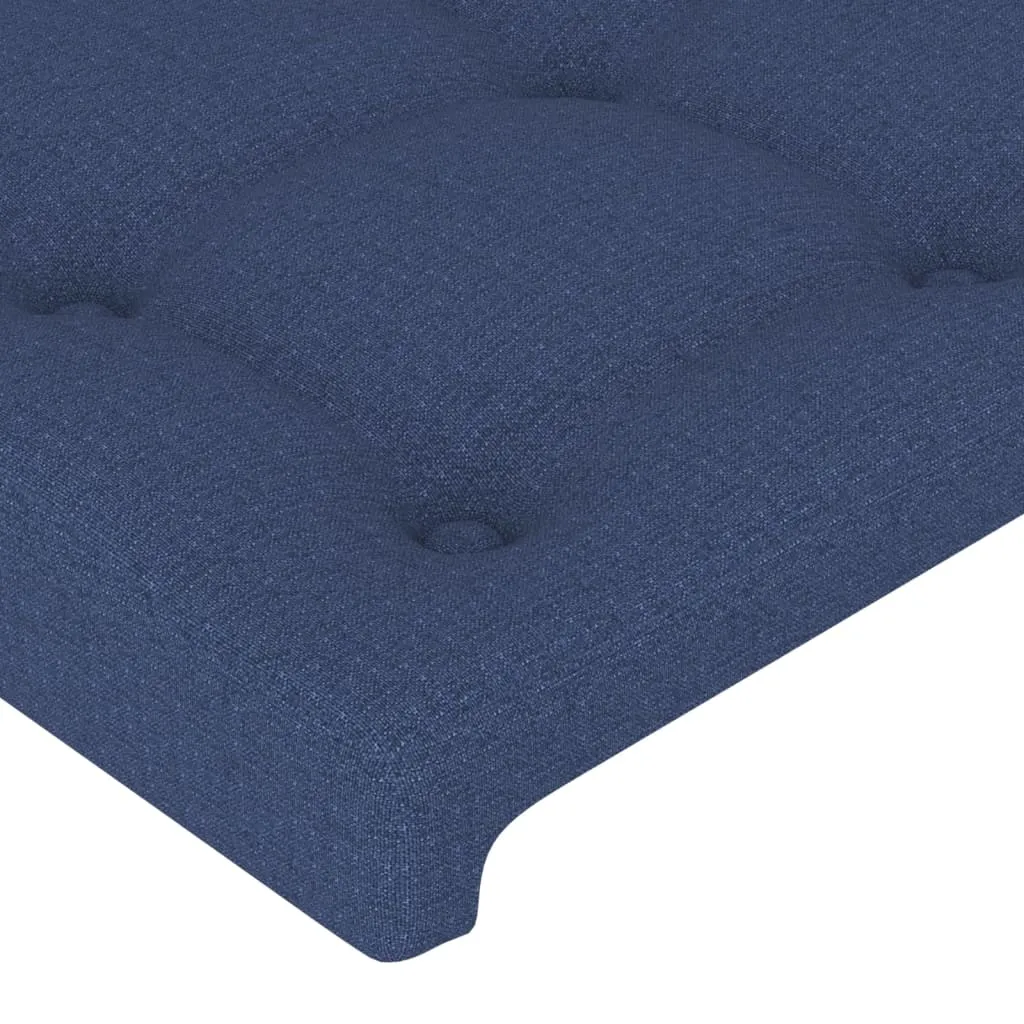 Tăblii de pat, 4 buc, albastru, 72x5x78/88 cm, textil - imagine 4