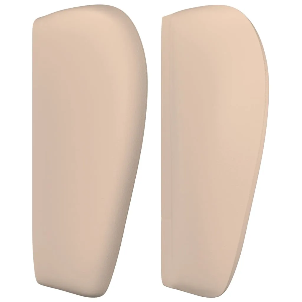 Tăblie pat cu aripioare cappuccino 163x23x78/88cm piele eco - imagine 4