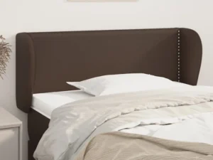 Tăblie de pat cu aripioare maro 103x23x78/88 cm piele ecologică