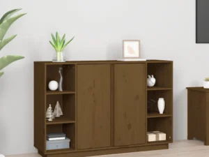 Servantă, maro miere, 120x35x80 cm, lemn masiv de pin