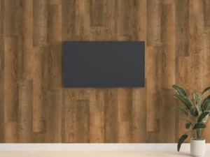 Panouri de perete aspect lemn, maro, 2,06 m², PVC