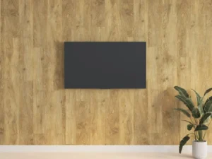 Panouri de perete aspect lemn, maro, 2,06 m², PVC